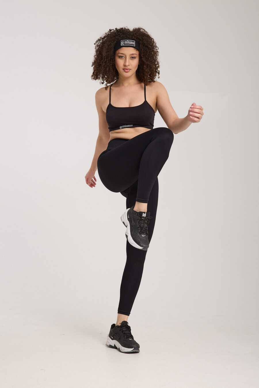 Drop Siyah Kalçası Büzgülü Kalça Şekillendirici Push Up Toparlayıcı Kadın Spor Tayt - Görsel 8